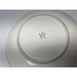 Villeroy & Boch Amarillo pattern dinner wares, comprising eight large bowls, five large plates, eight small shallow bowls and large salad bowl, all with printed marks beneath, largest D36cm (22)