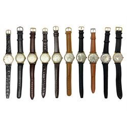 Ten manual wind wristwatches including Y