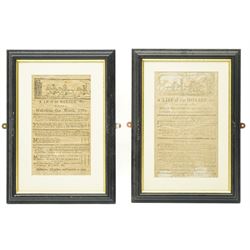 18th century handbill for 'Wakefield-Out-Wood June 1762' with 'Ordinairies, Assemblies and...