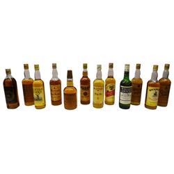 Twelve bottles of blended Scotch whisky, including George Morton Ltd, William Lawson's, Whyte & Mackays etc, various contents and proofs (12)