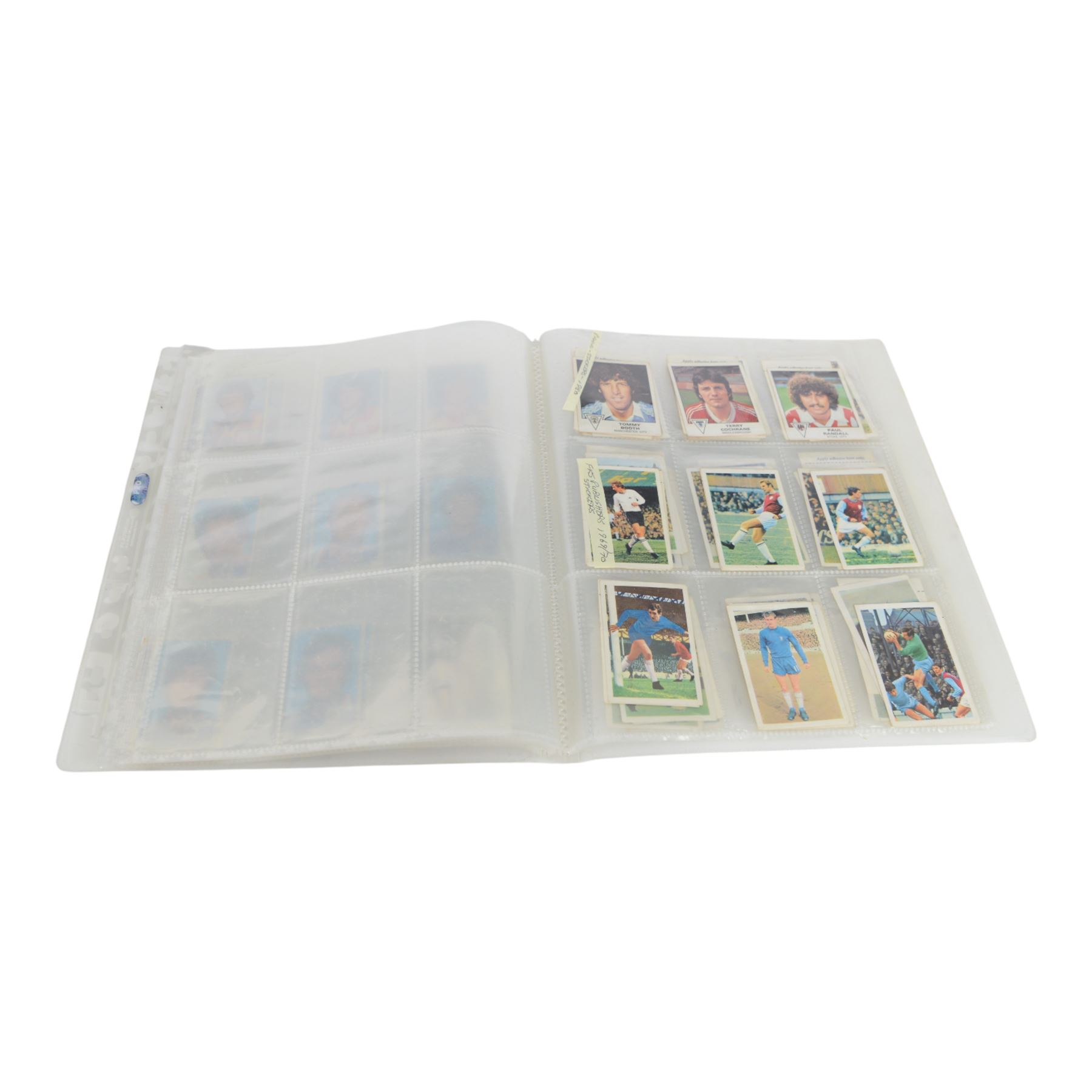 Large collection of Football trading cards, including full Manchester Untied Upper Deck set in official folder, large quantity of Topps Match Attax cards, including full sets, in official collectors binders, Panini Euro 2012 part set in folder, etc, all housed in folders