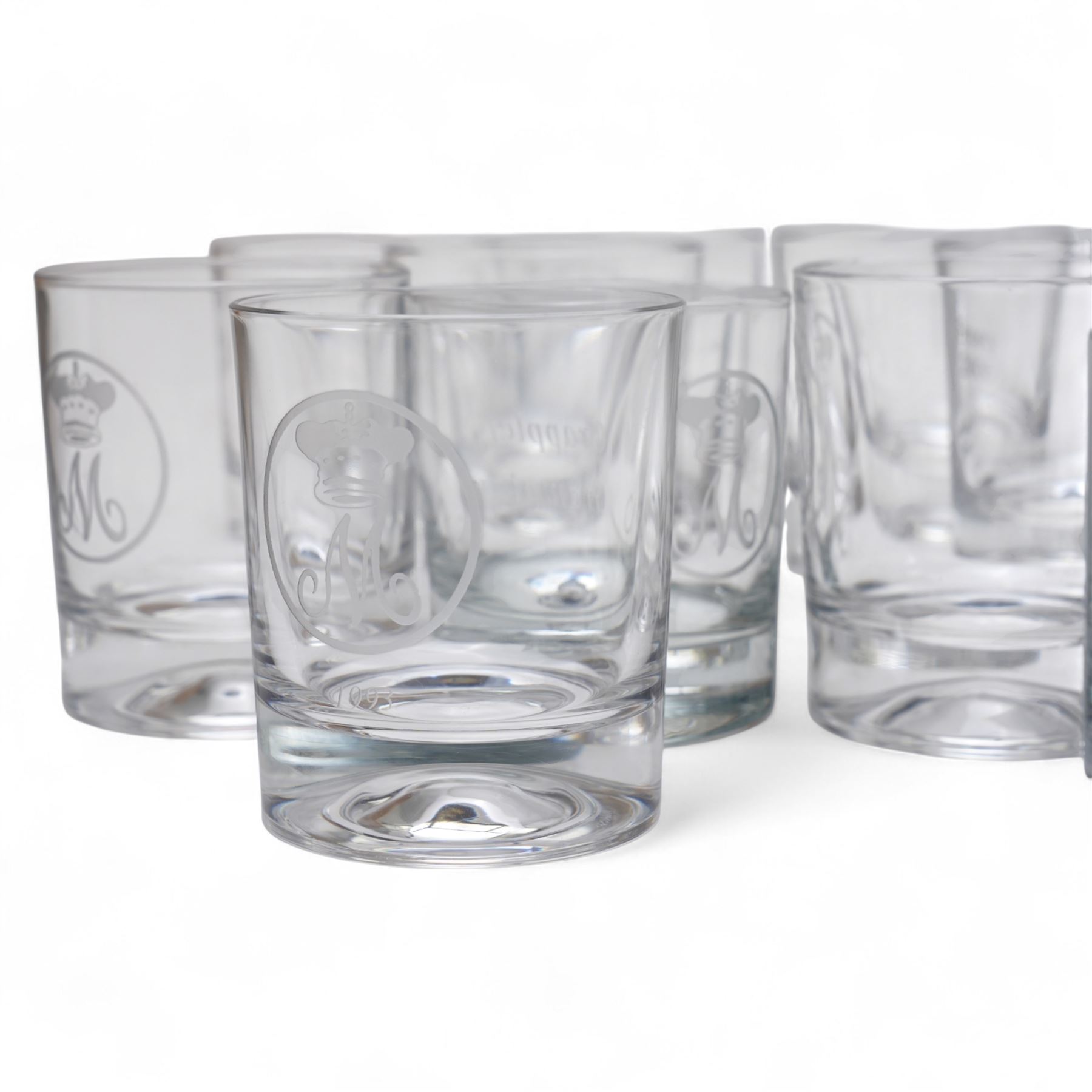 Collection of twenty four Middleton Hunt glass tumblers and tankards etched with the names of various horses
From the Kirkham Hall Attic & Cellar Collection, sold without reserve