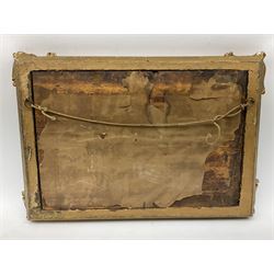 John MacPherson (Scottish fl.1858-1891): Punting Cows, watercolour signed 14cm x 28cm 