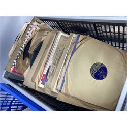 Large quantity of 78rpm and 33 1/3 rpm vinyl records, in three boxes