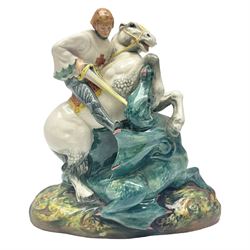 Royal Doulton figure,  St. George HN2051, with printed mark beneath, H20cm