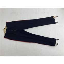 York and Lancaster Regimental mess uniform of jacket and trousers; together with Royal Artillery peaked cap