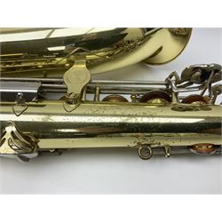 Yamaha YTS-23 tenor saxophone, serial no.021481; in fitted case with crook and accessories.