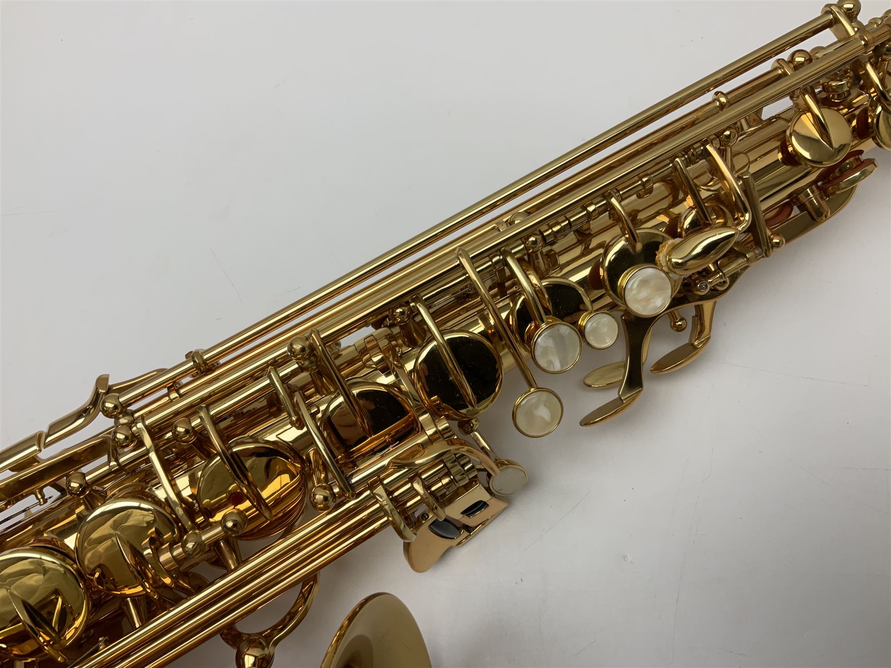 Trevor James Artemis A1 brass alto saxophone AL11572, serial no.321041; in lightweight carrying case with accessories
