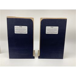 Timothy Richards handmade English plaster architectural models, Ionic; The Second Order of Greek Architecture, bookends, H22cm