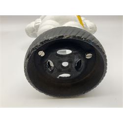 Cast iron Michelin man figure, H38cm