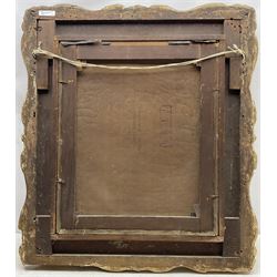 Edward John Cobbett (British 1815-1899): Young Woman Gathering Heather, oil on canvas signed 60cm x 50cm