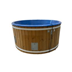 Deluxe - fibreglass circular hot tub with cover, electric heater - unused - THIS LOT IS TO BE COLLECTED BY APPOINTMENT FROM DUGGLEBY STORAGE, GREAT HILL, EASTFIELD, SCARBOROUGH, YO11 3TX