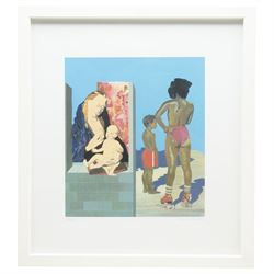 Sir Peter Blake (British 1932-): 'Madonna on a Venice Beach II', limited edition screenprint in colours signed and numbered 83/100 in pencil 39cm x 43cm
Provenance: The Stour Gallery, Eastway, London 