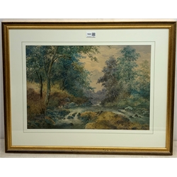 English School (19th/20th century): River Landscape, watercolour unsigned 35cm x 50cm