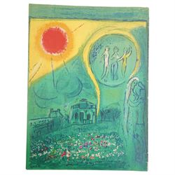 Marc Chagall (Russian/French 1887-1985): 'Le Carrousel du Louvre', offset colour lithograph pub. Derriere le Miroir 38cm x 28cm (unframed)