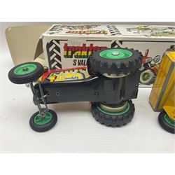 Kovap - eleven tinplate models to include Tractor and Trailer, Road Roller 1927, Moving Moneybox 1924, Hawkeye type B 1924, Boy on a Tricycle; all in original boxes 