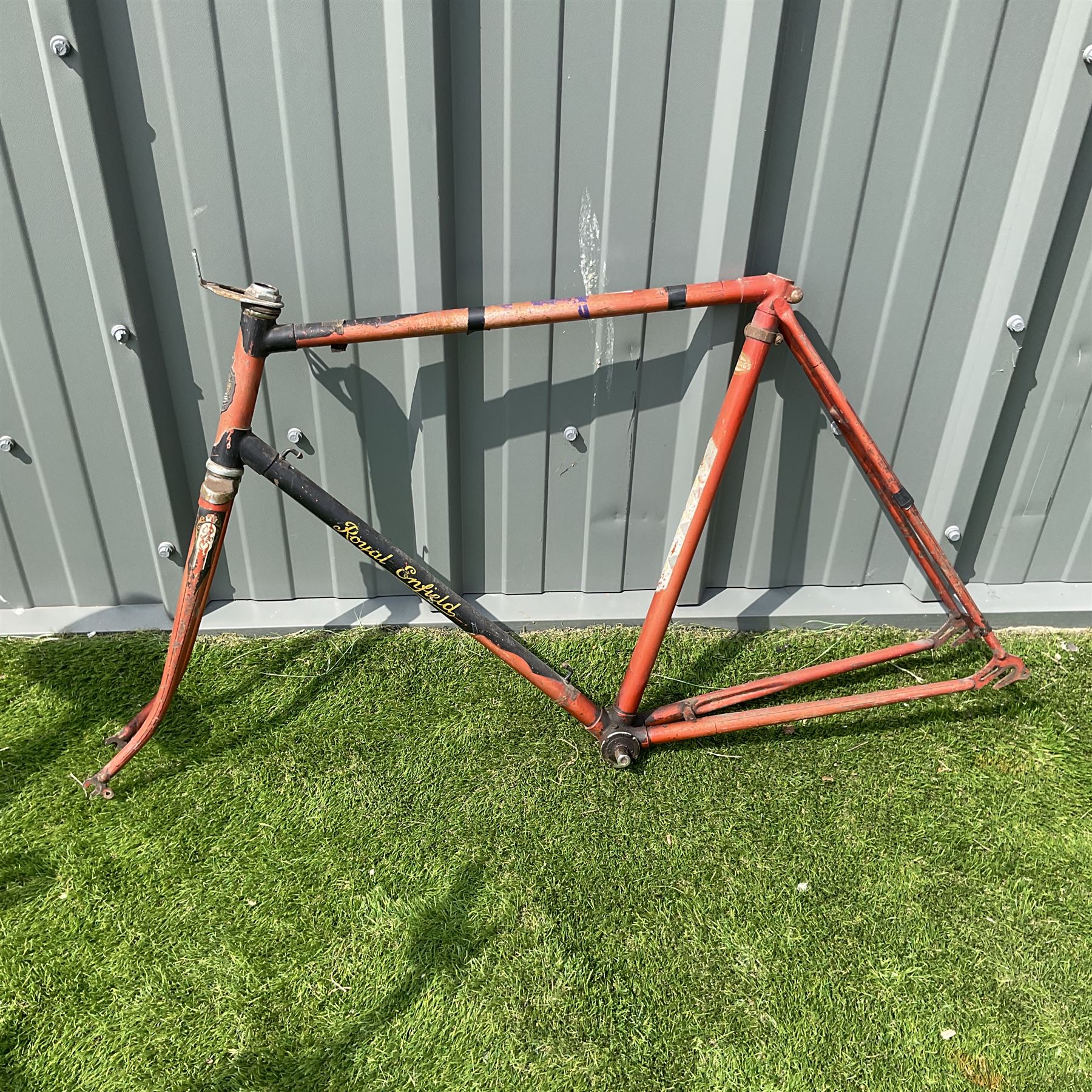 Dawes England vintage three speed folding bicycle together with Royal Enfield bicycle frame  - THIS LOT IS TO BE COLLECTED BY APPOINTMENT FROM DUGGLEBY STORAGE, GREAT HILL, EASTFIELD, SCARBOROUGH, YO11 3TX