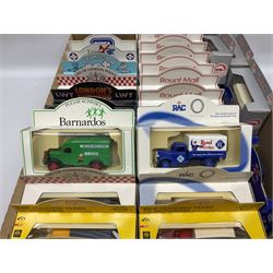 Large collection of Lledo/ Days Gone and other die-cast models including Promotional Models, Golden Age of Steam, XIII Commonwealth Games Scotland 1986, Royal National Lifeboat, Royal Mail, RAC and others, all boxed (66)