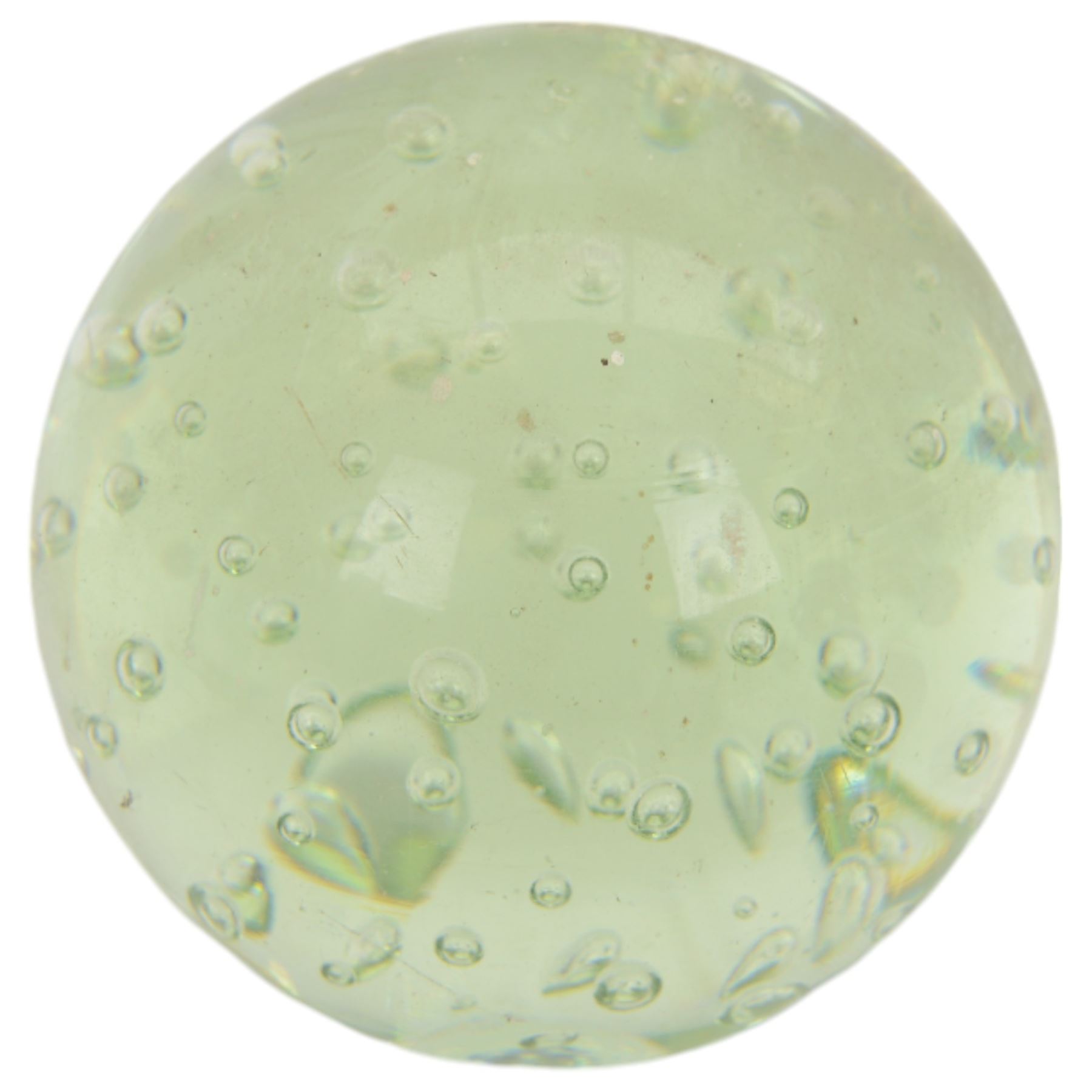 Glass dump with bubble inclusions, together with Wedgwood glass panda and three other glass animals 