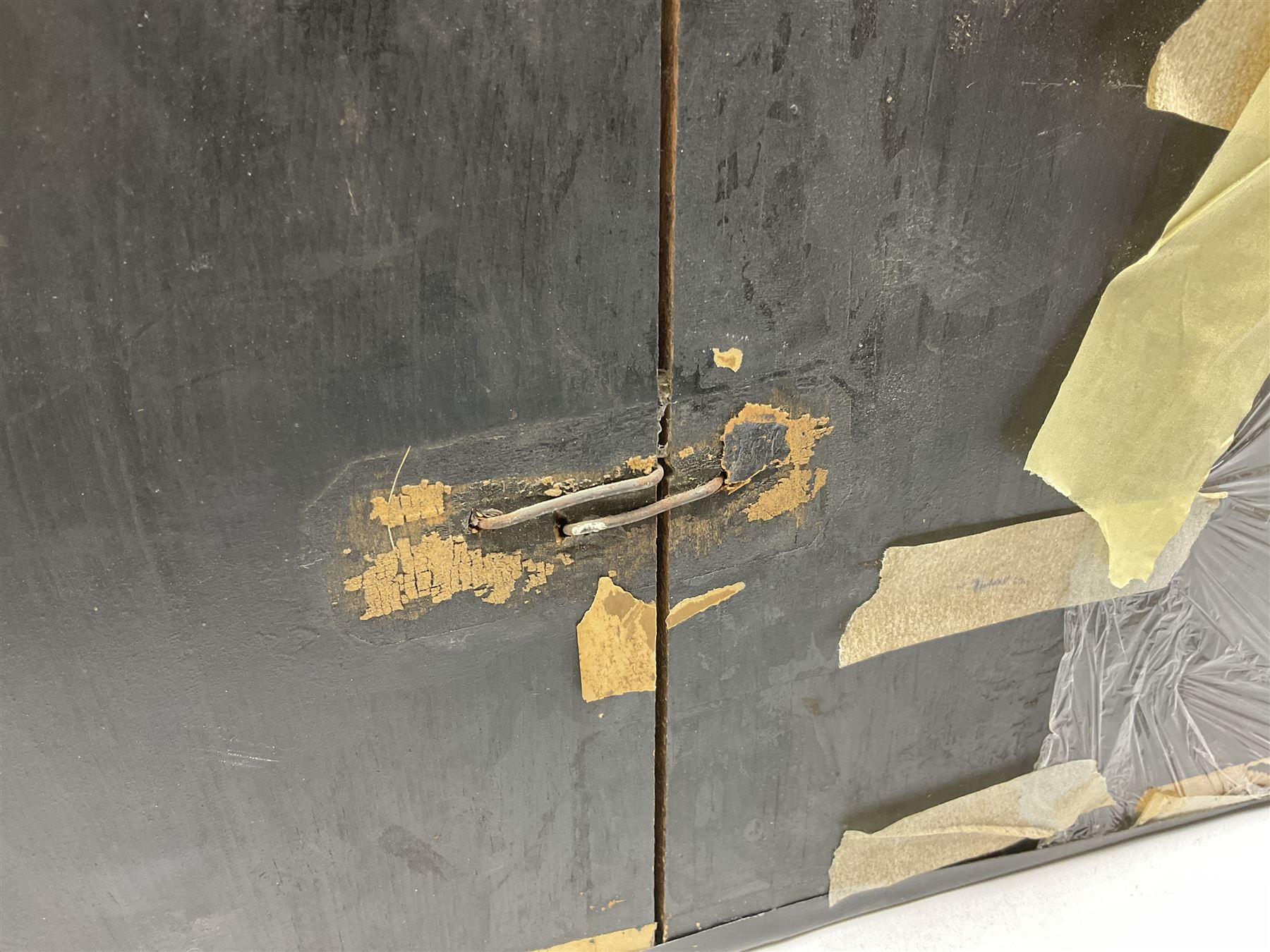 Taxidermy: Brown trout (Salmo trutta), preserved by John Cooper & Sons, 28 Radnor Street, St Luke's, London, skin mount set above a pebbled river bed with reeds and grasses, set against blue painted back drop, inscription to the back drop 'Trout caught by Rev R.S. Ricketts at Kirkham Bridge July 1st 1890, artificial fly, weight 1.5lb', L50cm H26cm 