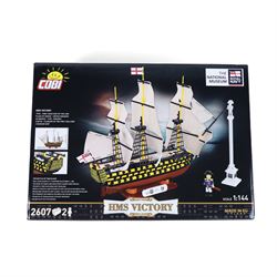 Limited edition Cobi Bricks 1:144 scale National Royal Navy Museum Edition HMS Victory no. 20095, 2607 pieces, in sealed box