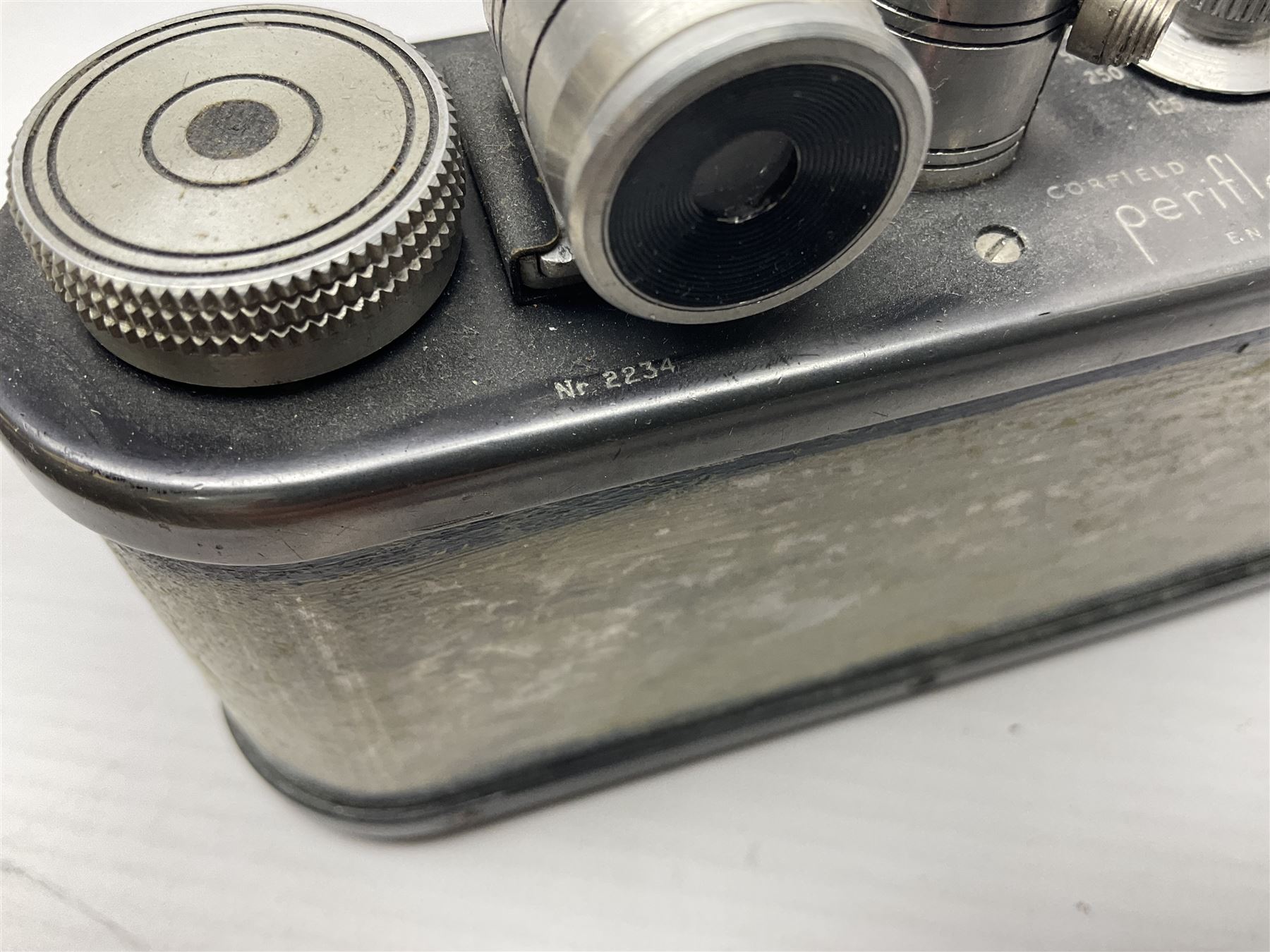 Zorki-4K camera body, serial no 74334713 with 'Jupiter-8 2/50' lens serial no 7454365, Zorki-4 camera body serial no 71012418 with 'Jupiter-8 2/50' lens serial no 0174594, and three other cameras 