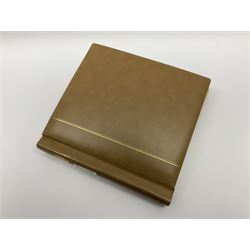 Collection of mostly mint Canadian stamps from 1952 onwards, including some higher values, housed in a 'Schaubek Briefmarken Album Nr944 Kanada' 