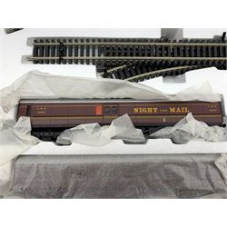 Hornby '00' gauge - electric Mail Train set with 0-6-0 tank locomotive No.7414, travelling post office and brake coach; boxed with Trakmat and paperwork