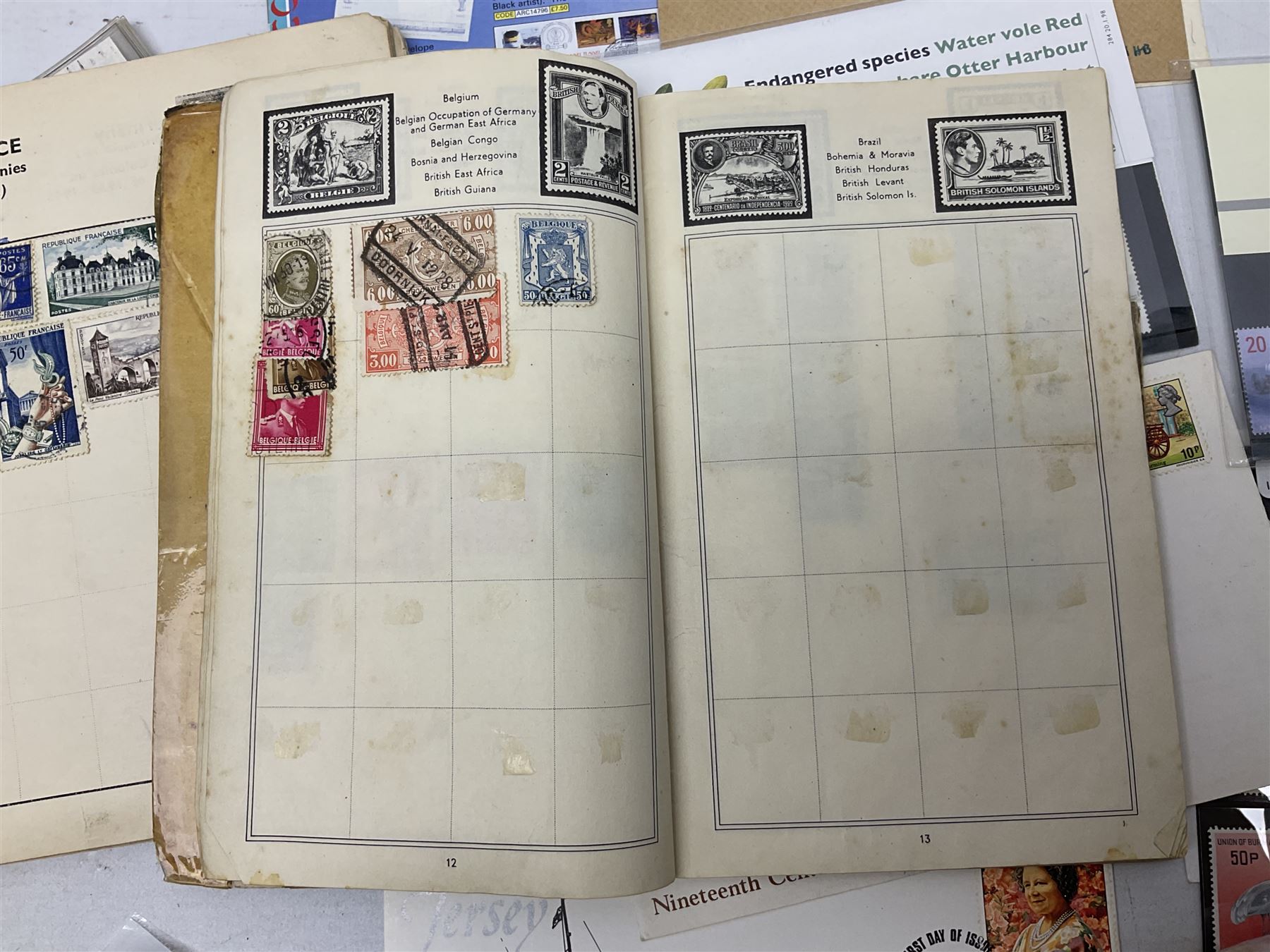 Quantity of stamps, to include British and world examples, usable postage etc, some in albums