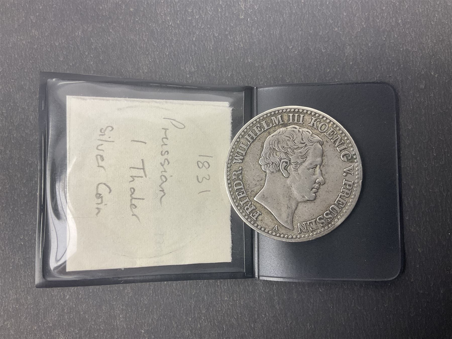 Kingdom of Prussia Friedrich Wilhelm III 1831 silver thaler coin