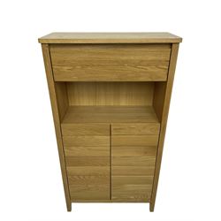 Next Home - light oak side cabinet, fitted with drawer and two cupboards