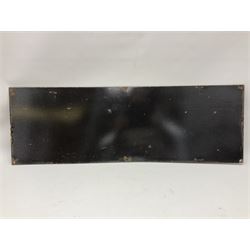 Rowntree's enamel advertising sign, 'Rowntree's Pastilles' white writing on a red ground, H30cm, L92cm