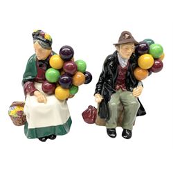 Two Royal Doulton Balloon Seller figures 