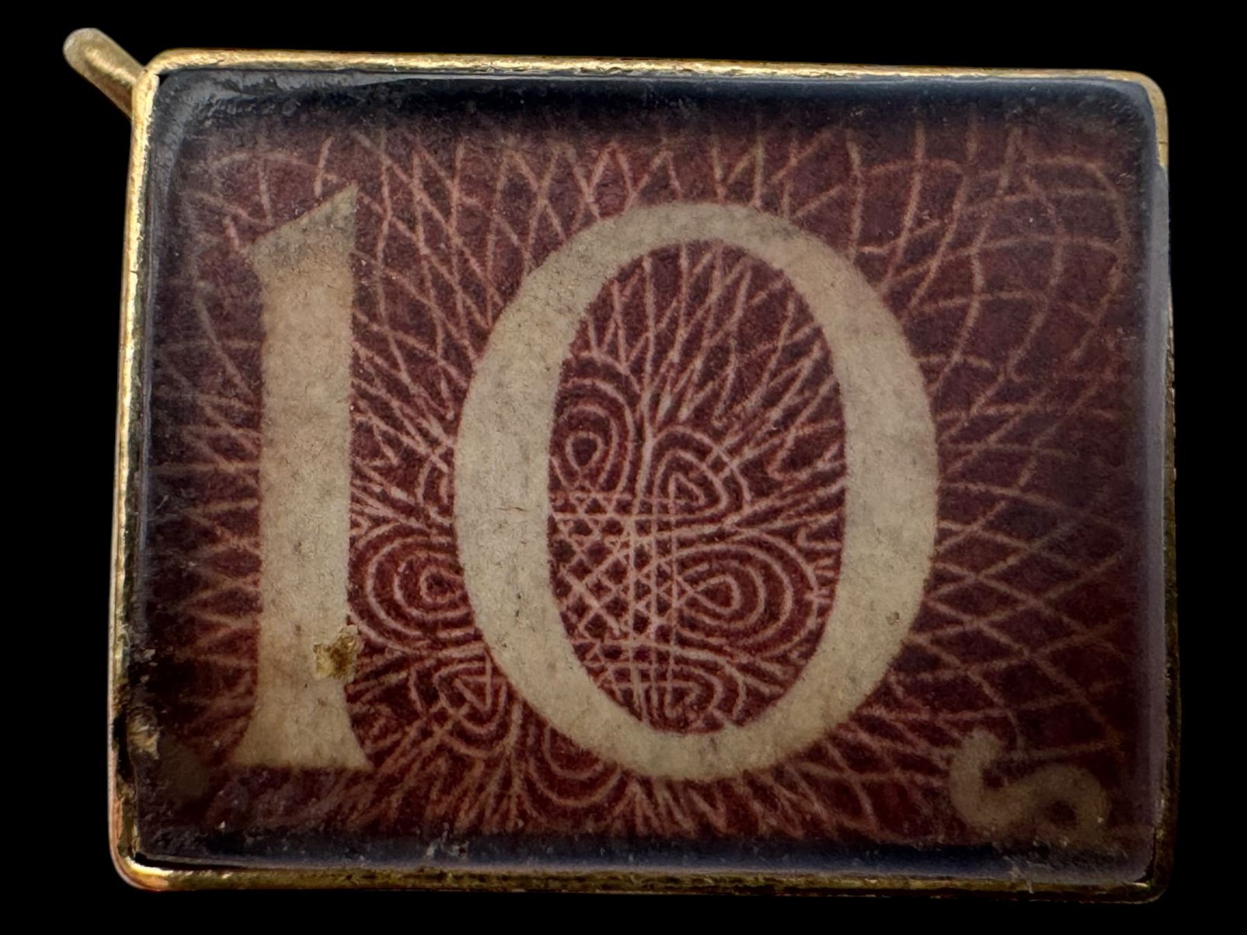 Two 9ct gold pound note charms, both hallmarked