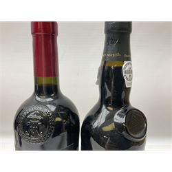Dow's Trademark Finest Reserve Port, 75cl 20% vol, mixed red wines, two bottles Cuvee Du Vatican Cotes-du-Rhone Reserve de l'abbe 2016, 750ml 14%, Corsiero Nero Nero di Troia 750ml 13% vol and six others of various contents and proofs (9)