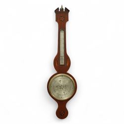  Comoli & Nolli of Edinburgh-early 19th century Sheraton mercury barometer c1820, with a b...