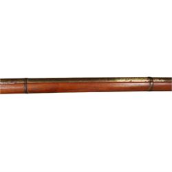  Indian matchlock jezail from the Royal Jaigarh Fort, Jaipur, the plain 69 inch barrel with flared muzzle, stamped to breech 'JPR/EXR/2/3808' on a full wooden stock, overall length 239cm, together with certificate of authenticity on Rajmahal Palace Office headed paper, dated 11th March 1978