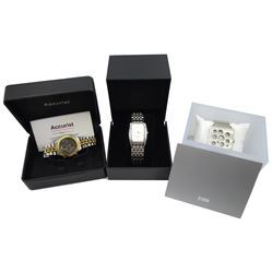 Amadeus stainless steel quartz wristwatch, Accurist alarm chronograph quartz wristwatch Storm Invada Square limited edition stainless steel wristwatch and an Ascot automatic wristwatch (4)