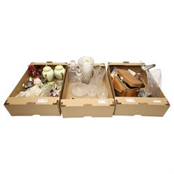 Keith Murray for Wedgwood - pair of tots decorated with weather vanes, assorted table glas...