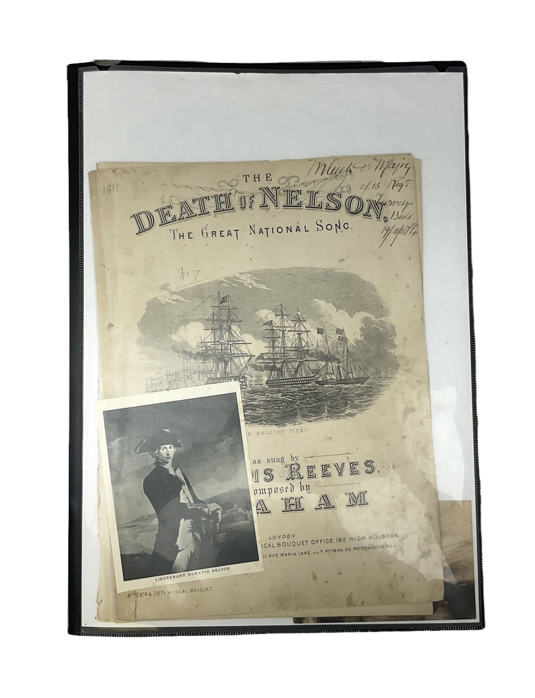 Album Of Victorian And Later Sheet Music Covers To Include The Death Of 