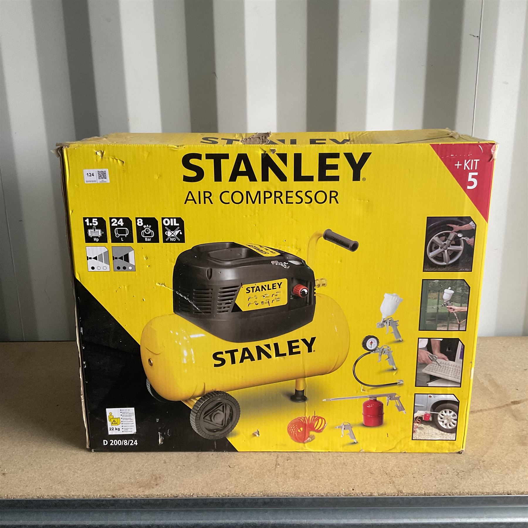 Stanley Air compressor kit (unopened) and Scheppach dust extractor  - THIS LOT IS TO BE COLLECTED BY APPOINTMENT FROM DUGGLEBY STORAGE, GREAT HILL, EASTFIELD, SCARBOROUGH, YO11 3TX