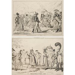 George Cruikshank (British 1792-1878): Monstrosities of 1824 and Monstrosities of 1818, pa...