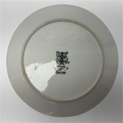 Fornasetti Grandi Maestri plate, depicting Giuseppe Verdi within a border of operatic emblems on gilt ground, with printed mark beneath, D25cm