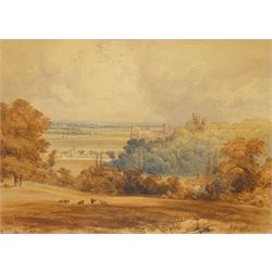 Anthony Vandyke Copley Fielding (British 1787-1855): 'Arundel Castle', watercolour faintly...