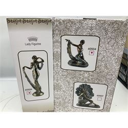 Eleven boxed Juliana Collection Art Deco style figures