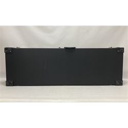 Vintage VS6M Reissued Series six string electric guitar, with solid body in cherry red finish, in carrying case, guitar L103cm