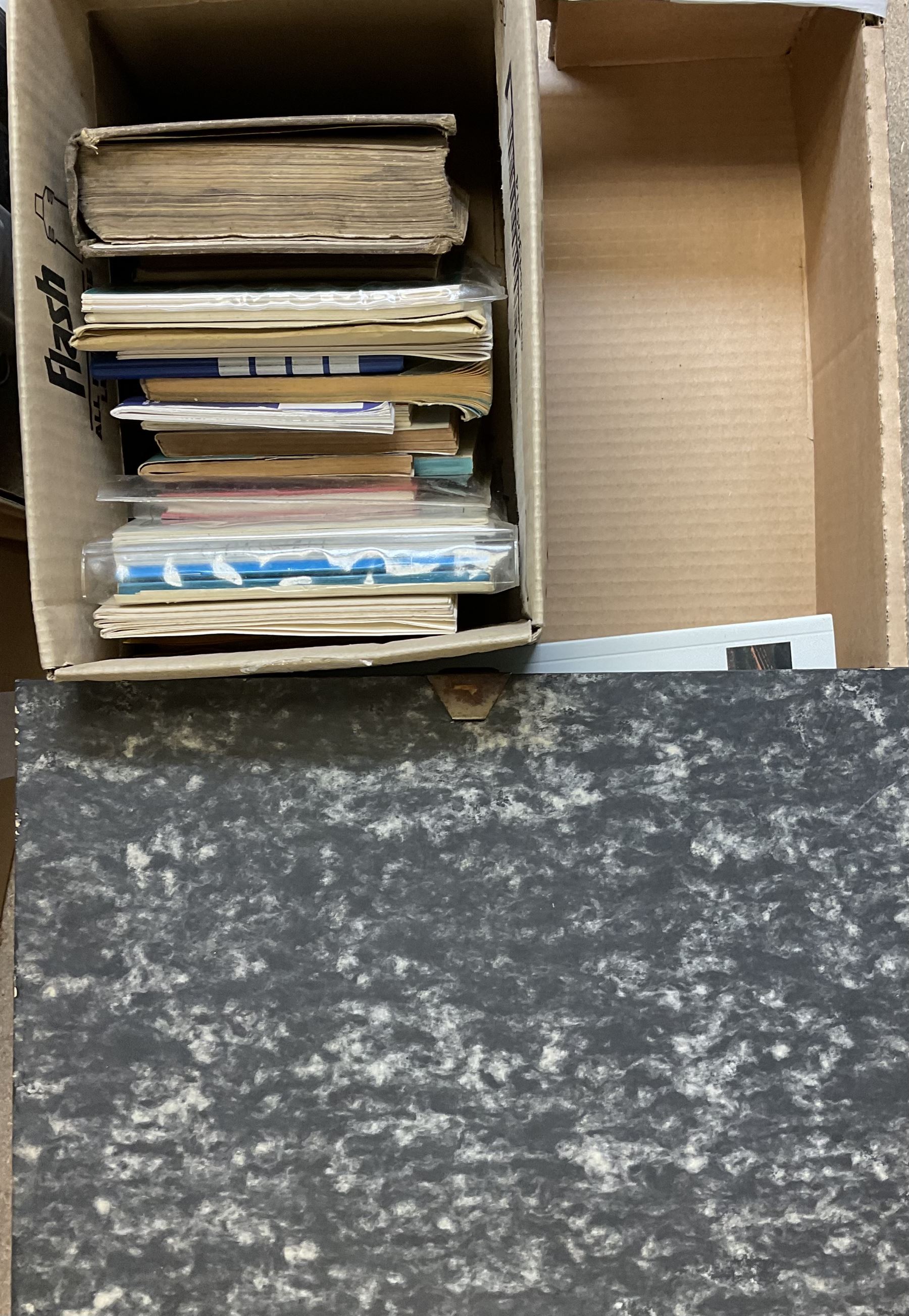 Large collection of motorcycle and motoring magazines, to include Classic Bike in eleven folders, Motorcyle Sport, Old Bike Mart Newspapers etc, in thirteen boxes 