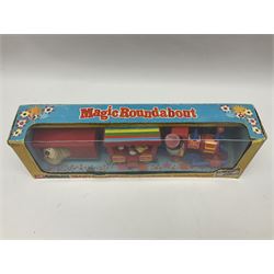 Corgi - The Magic Roundabout train no.851 in original box; with loose Batman, Robin and Lady Penelope figures from Corgi and Dinky vehicles