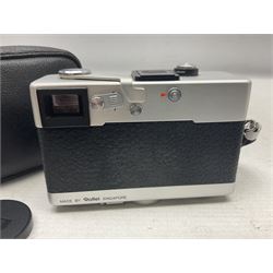 Black Rollei 35T Compact Camera body, with 'Tessar 3.5/40' lens, in original case  