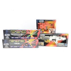 Four Kenner Star Wars electronic weapons